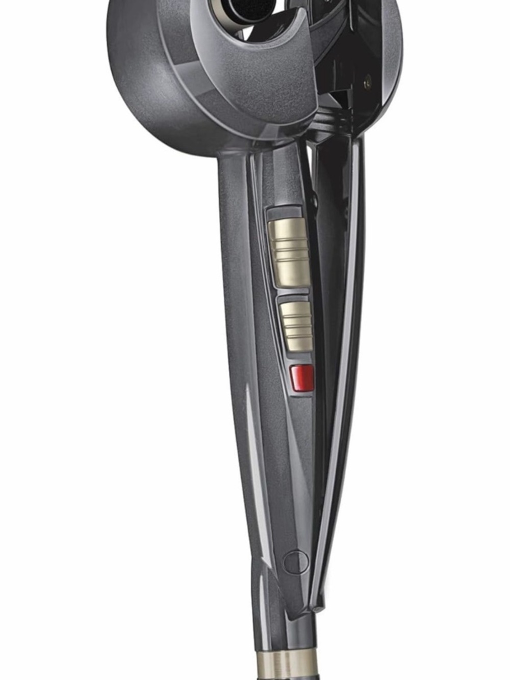 Gray Electric Hair Styler with Gold Accents - Brand